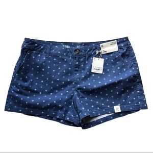 A.n.a. Blue Mid Rise Twill Shorts 16